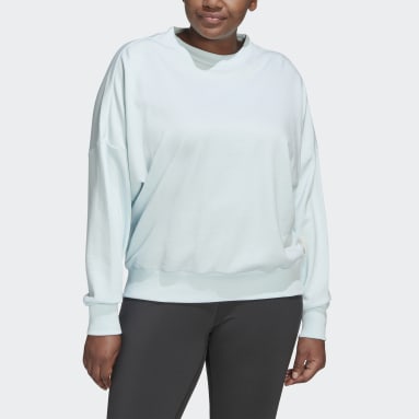Women Sportswear Grey Studio Lounge Loose Sweatshirt (Plus Size)