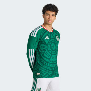 Jersey Local Selección Nacional de México 26 Manga Larga Versión Jugador