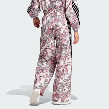 Pantalón Future Icons 3 Rayas Tejido Rosa Mujer Sportswear