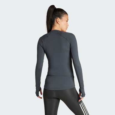 Maglia da allenamento Techfit Long Sleeve Nero Donna Fitness & Training