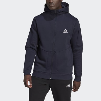 Herr Sportswear Blå Essentials for Gameday Fleece Full-Zip Hoodie