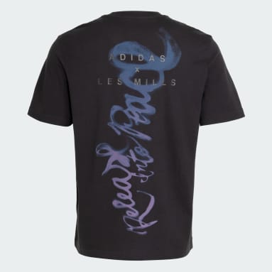 adidas × LesMILLS コラボTシャツ 2XLサイズ 新品未使用】LES MILLS adidasグラフィック半袖Tシャツ2XL