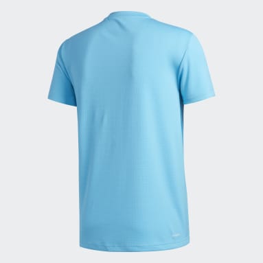Remera AEROREADY 3 rayas Turquesa Hombre Training