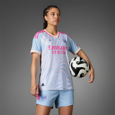 Maillot authentique Arsenal x adidas by Stella McCartney Bleu Femmes adidas by Stella McCartney