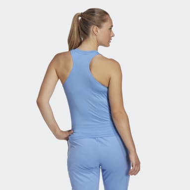 AEROREADY Train Essentials Regular 3-Stripes Tanktopp Blå