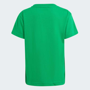 Kinderen Originals groen Adicolor Trefoil T-shirt
