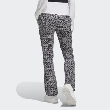 Pantalón Acampanado Estampado Tiro Alto Negro Mujer Sportswear