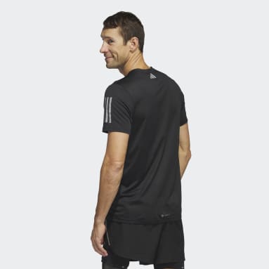 Men Running Black Global Running Short Sleeve Tee