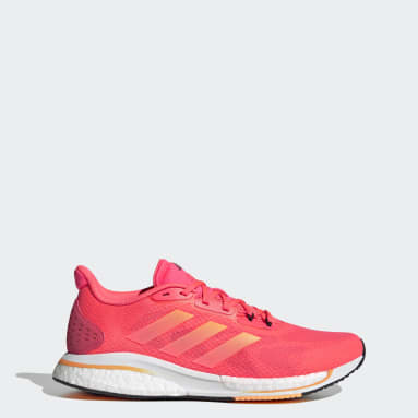 red ladies adidas trainers