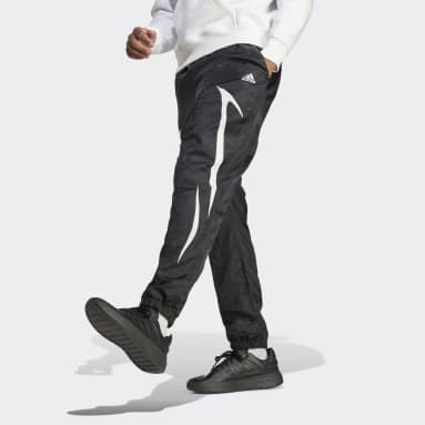 남성 sportswear Black 컬러블록 우븐 팬츠