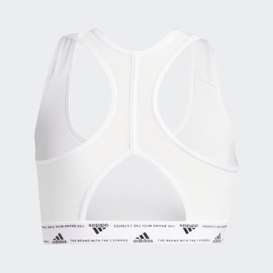 Buy Adidas Women Polyester EVRDY LS BET , Training Bra , ALMBLU/WHITE , 32A  at