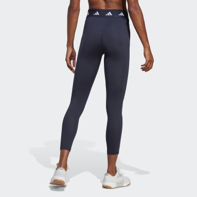 Mallas Techfit 7./8 Corte Alto Azul Mujer Training