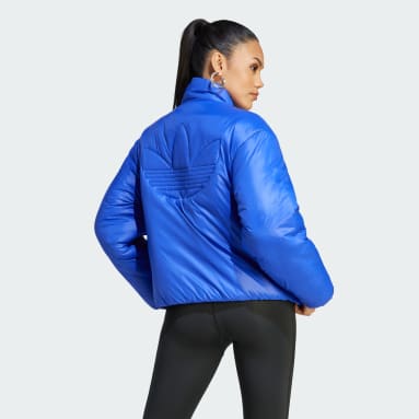 Casaco Curto Trefoil Azul Mulher Originals