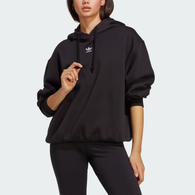Sweat-shirt à capuche Adicolor Essentials Boyfriend noir Femmes Originals