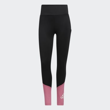 Reebok Lux High-Rise Colorblock Leggings XL Black / Laser Pink