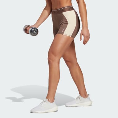 Leggings corti Techfit Colorblock Marrone Donna Fitness & Training