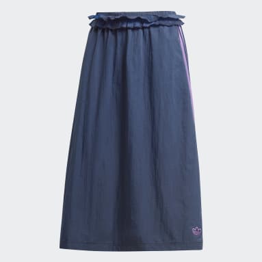 Women Originals Blue Ruffle Skirt