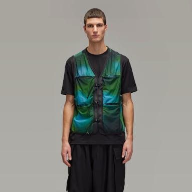 เสื้อกั๊กผ้าตาข่ายพิมพ์ลายทั้งตัว Y-3