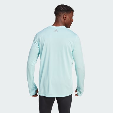 Sudadera Brand Love Manga Larga Turquesa Hombre Running