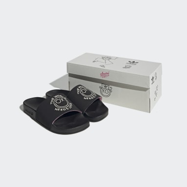Youth Originals Black Adilette x André Saraiva Slides