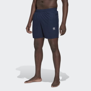 Men's Originals Blue Adicolor Essentials Trefoil Swim Shorts
