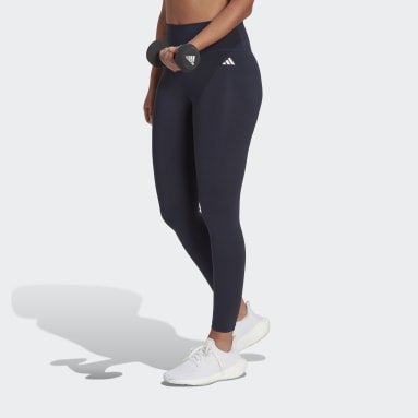 Ženy Cvičení A Trénink modrá Legíny Training Essentials High-Waisted 7/8