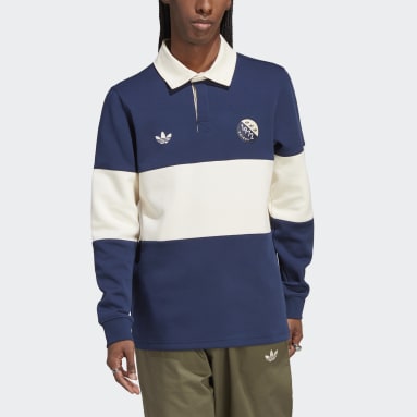 Polo Blokepop Rugby Bleu Hommes Originals