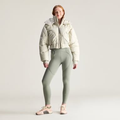 adidas By Stella McCartney 크롭 패디드 윈터 재킷