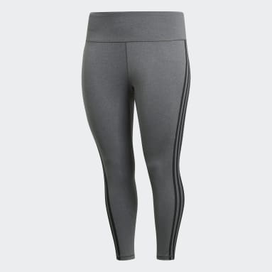 Tight Believe This 3-Stripes 7/8 (Grandes tailles) Gris Femmes Yoga