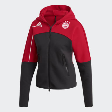 Women Football Red FC Bayern Anthem Jacket