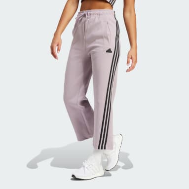 adidas 2000 Luxe Open Hem Track Pant Womens Pants Pink Purple