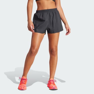 Women Running Black adidas by Stella McCartney TruePace Running Shorts