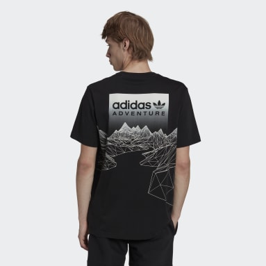 Männer Originals adidas Adventure Mountain Back T-Shirt Schwarz