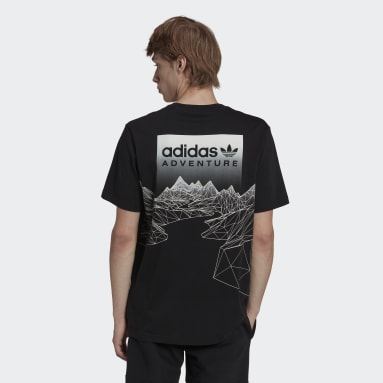 T-shirt adidas Adventure Mountain Back Noir Hommes Originals