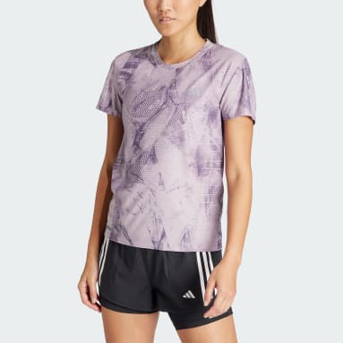 T-shirt Ultimateadidas Allover Print Viola Donna Running