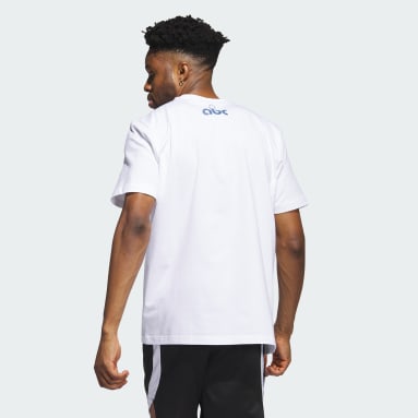 Men Basketball White Summer Camp ABC Tee