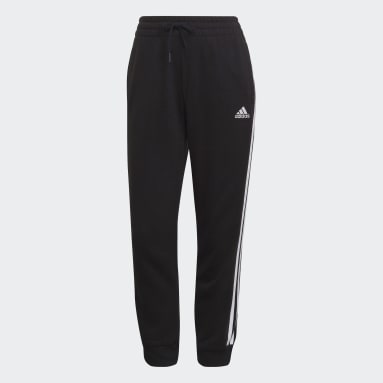 Dam Sportswear Svart Essentials Studio Lounge Cuffed 3-Stripes 7/8 Pants