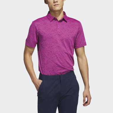 Polo de golf en jacquard texturé Rose Hommes Golf