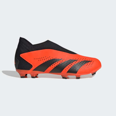 Barn Fotboll Orange Predator Accuracy.3 Laceless Firm Ground Boots
