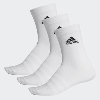 Fitness & Training Crew Socken, 3 Paar Weiß
