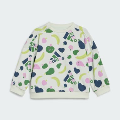 ชุดเสื้อวอร์มพิมพ์ลายทั้งตัวและกางเกงจ็อกเกอร์ Essentials สำหรับเด็ก