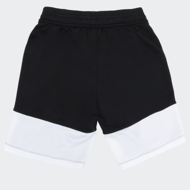 Girls Training Black COLOR BLOCK ADIDAS SHORTS