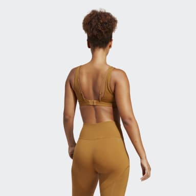Sujetador Powerimpact Luxe Medium-Support Marrón Mujer Gimnasio Y Entrenamiento