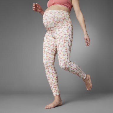 Women Training Multicolor Grow Positivity Short Tights (Maternity)