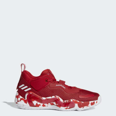 red basketball shoes