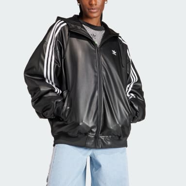 Kurtka Adilenium Oversized Faux Leather Czerń