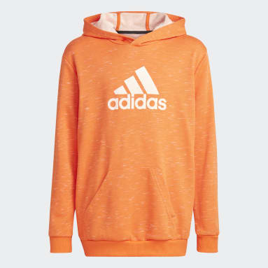 Youth 8-16 Years Sportswear Orange Future Icons Badge of Sport Hooded Sweatshirt