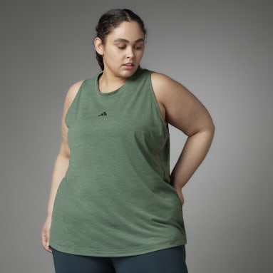 Women's Yoga Green Authentic Balance Yoga Tank Top (Plus Size)
