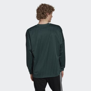 Men's Originals Green adidas Rekive Graphic Long Sleeve Jersey