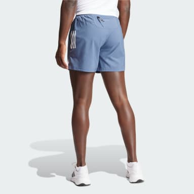 adidas Own the Run 3-Stripes 2-in-1 Shorts - Green, Men's Running